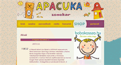 Desktop Screenshot of apacuka.hu